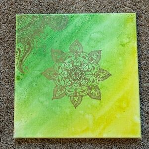 Handmade Mandala Canvas Art